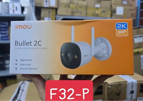 Camera IP Wifi IMOU Bullet 2C 3MP ngoài trời F32-P siêu nét chính hãng [BH 1 năm]