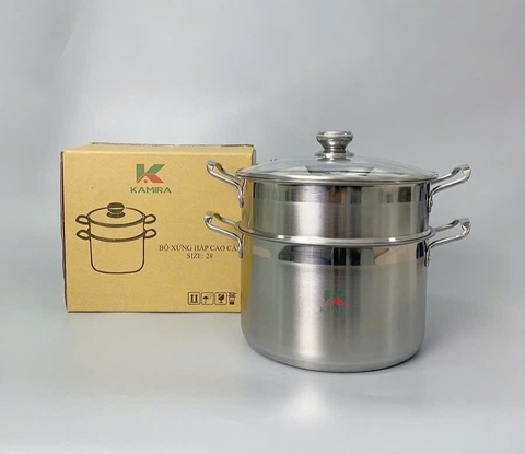 Bộ nồi hấp KMR28 2 tầng size 28cm [BH: NONE]