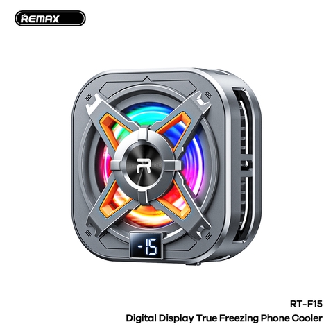 Sò lạnh REMAX RT-F15 quạt tản nhiệt cho điện thoại có màn LCD hiển thị nhiệt độ