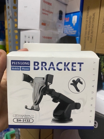 GIÁ ĐỠ ĐIỆN THOẠI TRÊN XE HƠI SH-3132 HÍT XOAY 360 ĐỘ BRACKET CHO Ô TÔ 