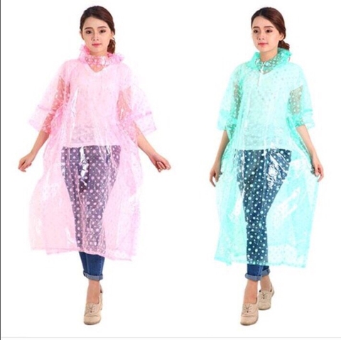 Áo mưa người lớn chấm bi loại đẹp