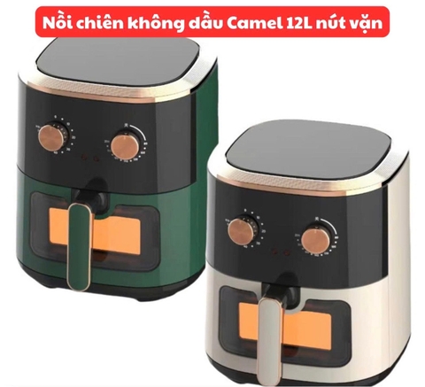Nồi chiên Camel 12L thiết kế nút vặn kèm mặt kính quan sát [BH: 1 Tuần] 1l1a8