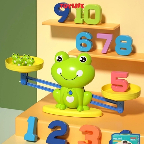 Trò chơi giáo dục trí tuệ Bàn cân ếch cho bé làm quen phép tính cơ bản [BH: NONE]