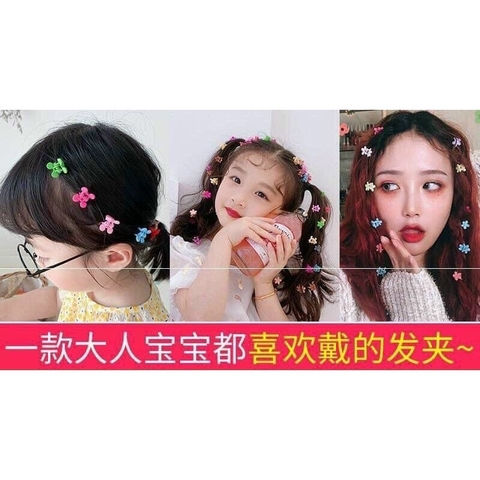 Túi zip 50 kẹp tóc càng cua mini nhí [BH: None]