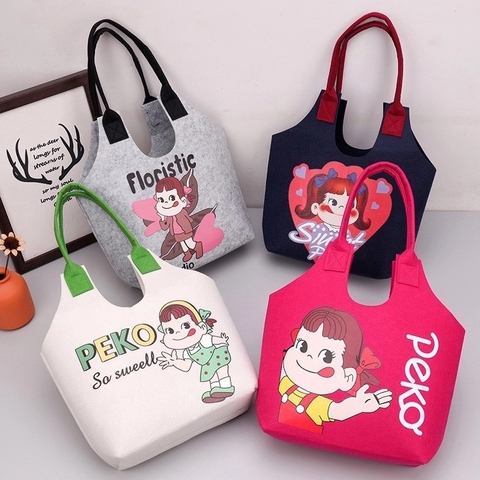 Túi nỉ quai xách Peko cho bé [BH: None] 1l9d8