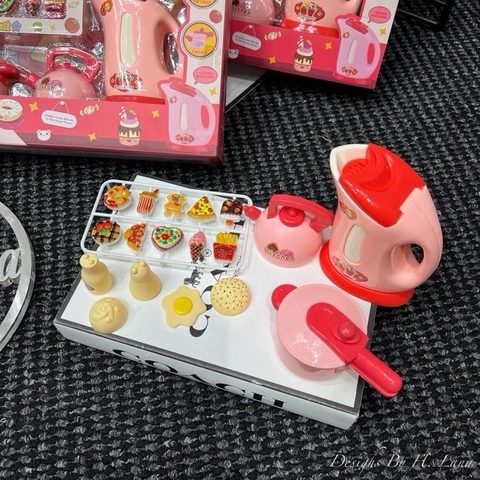 Set đồ chơi mô phỏng nhà bếp NẤU ĂN kèm ấm đun cho bé [BH: NONE]