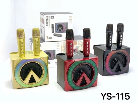 Loa bluetooth karaoke YOSD YS-115 kèm 2 micro không dây cực hay xách tay chính hãng [BH 6 tháng]