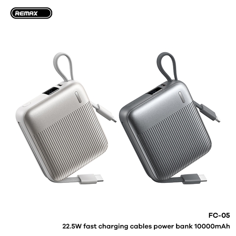 Pin sạc dự phòng REMAX FC-05 10000mAh sạc nhanh 55w+22.5w+QC3.0 kèm dây sạc siêu tiện lợi