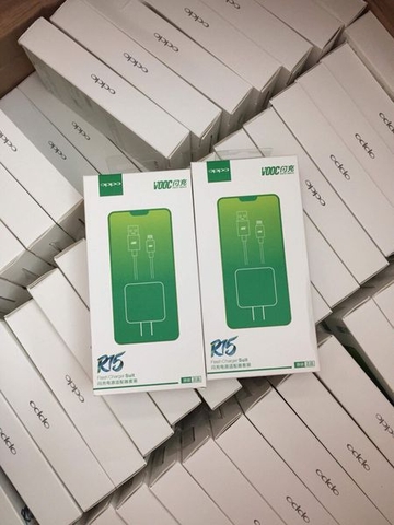 Bộ sạc nhanh OPPO R15 zin máy VOOC (chuẩn zin hộp xanh lá chui samsung micro) G5 [BH 6 tháng]