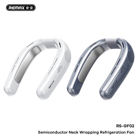 Quạt đeo cổ REMAX RS-GF02 quạt đeo cổ kiêm sò lạnh siêu mát kèm pin 4000mAh siêu trâu