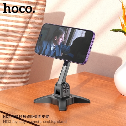 Giá đỡ điện thoại HOCO HD2 Desktop (để bàn) hít nam châm chính hãng [BH 1 năm]