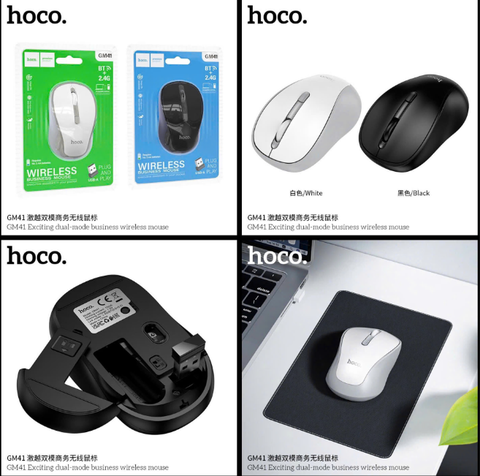 Chuột không dây HOCO GM45 mẫu thiết kế mới giúp bảo vệ tay [BH 1 Năm]