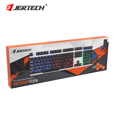 Bàn phím có dây JERTECH METEOR K358 Game led CHROMA chính hãng [BH 1 năm]