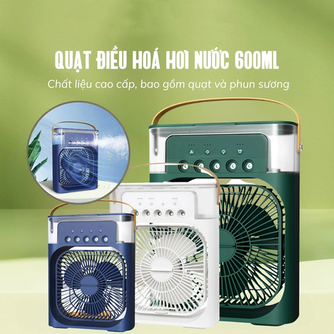 Quạt phun sương hơi nước 5 vòi MINI COOLING FAN- MÀU VỀ TÙY LÔ [BH: 1 TUẦN]