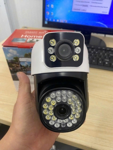 Camera IP Wifi Yoosee 12Mpx 2305 2 mắt BLQ2-18D (LOẠI NHIỀU LED) (hiện 2 màn hình 2 mắt cùng lúc) ban đêm có màu chính hãng [BH 6 tháng]