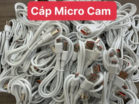 [Không Bảo Hành] Thanh lý 20 cáp sạc nhanh 6A MICRO đầu cam dây nhựa (UsbA ra Micro)