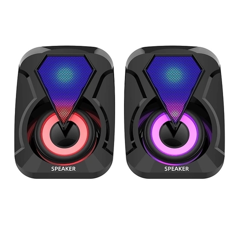 Loa vi tính có đèn led E-1053 [BH 3 tháng]