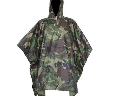 Áo mưa cánh dơi màu lính vải dù [BH: None] 1l1