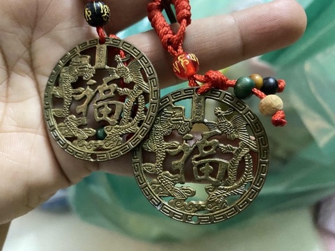 Móc khoá chữ Phúc chiêu tài cầu may