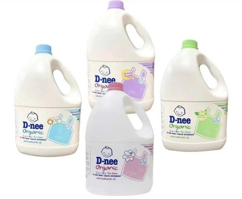 Nước giặt Dnee cho bé, hàng Thái Lan Can 3 lít siêu thơm giặt xã quần áo [BH: None]