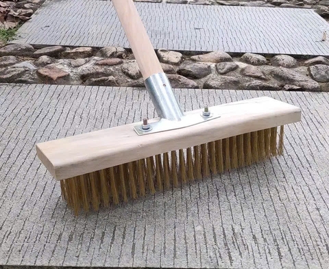 Chổi sợi cước quét sân, chà rong rêu, toilet size 30cm [BH: None]