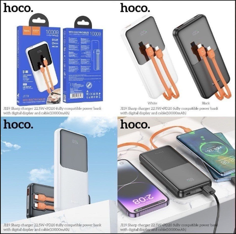 Pin sạc dự phòng sạc nhanh 22.5w Hoco J119  10.000 chính hãng [BH 1 Năm]