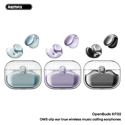 Tai nghe bluetooth REMAX OpenBuds KF02 mẫu móc tai OWS nhỏ gọn chính hãng