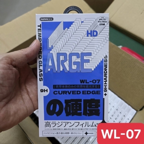 Cường lực iPhone Remax ARGE WL-07 HD cho iPhone 15 Promax   [BH: NONE]