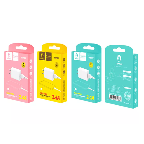 Bộ sạc nhanh Iphone Denmen DC01ML usb ra iphone Lightning 2.4A chính hãng [BH 1 năm] / pktn sale