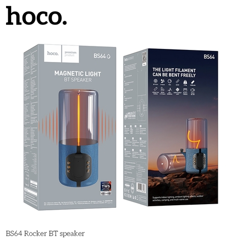 Loa bluetooth Hoco BS64 trong suốt có led siêu đẹp chính hãng [BH 1 Năm]
