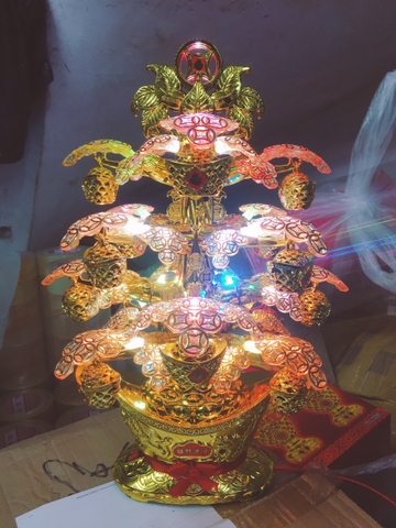 Đèn trang trí tết MD110 hình cây kim tiền tài LỘC siêu đẹp / pktn sale