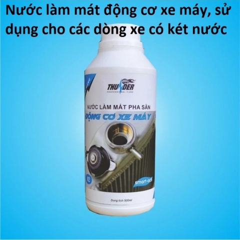 Chai nước làm mát động cơ xe máy Thunder 500ml (sử dụng cho xe có két nước) / pktn sale