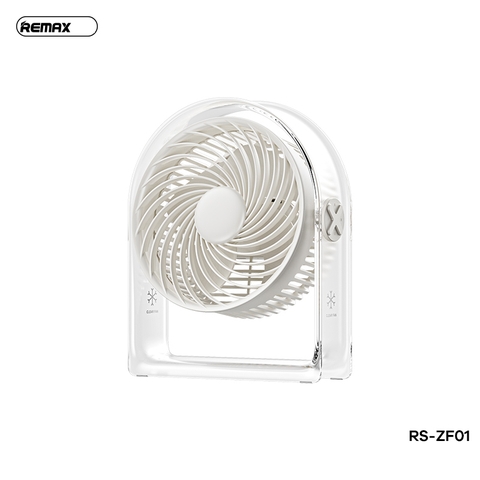 Quạt để bàn Remax ZF01 2.000mAh có 3 cấp độ gió, XOAY 45 ĐỘ chính hãng [BH: 1 NĂM]