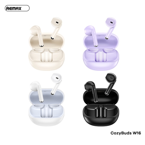 Tai Nghe Bluetooth Remax Cozybuds W16 True Wireless V5.3 ENC kép, kiểu dáng airpods pro3 chính hãng [BH 1 năm]