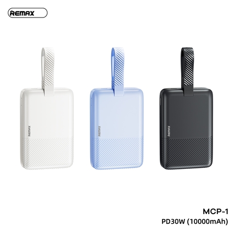 Pin sạc nhanh 30w không dây REMAX MCP-1 10.000mAh dự phòng có sạc không dây Magnetic kèm móc treo siêu đẹp [BH 1 Năm]