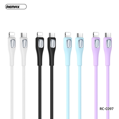 Cáp sạc nhanh 30w Remax RC-C097 (c-l) Type C ra iPhone Lightning chính hãng [BH: 1 NĂM]