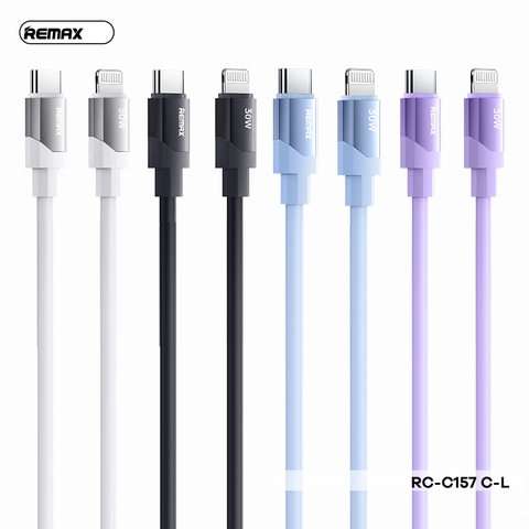 Cáp sạc nhanh 30w Remax RC-C157 Type C ra Lightning {c-l} dài 1.2m chính hãng [BH: 1 NĂM]