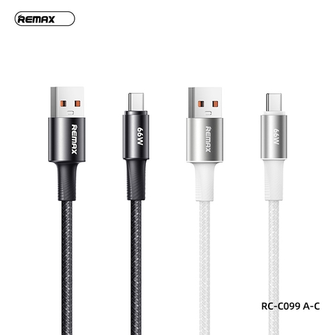 Cáp sạc nhanh 66w REMAX RC-C099 (Usb ra Type-C 1.2m) chính hãng [BH 1 năm]