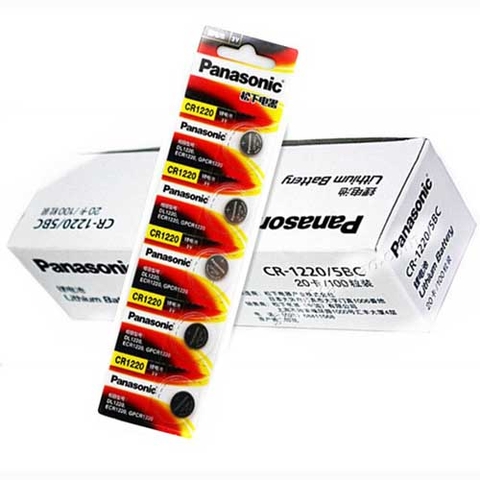 Pin cmos PANASONIC CR1220 3v cúc áo (vĩ 5 viên)