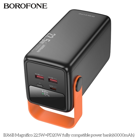 Pin sạc dự phòng BOROFONE BJ66B 60.000 mAh sạc nhanh 22.5w+PD20W chính hãng [BH 1 Năm]