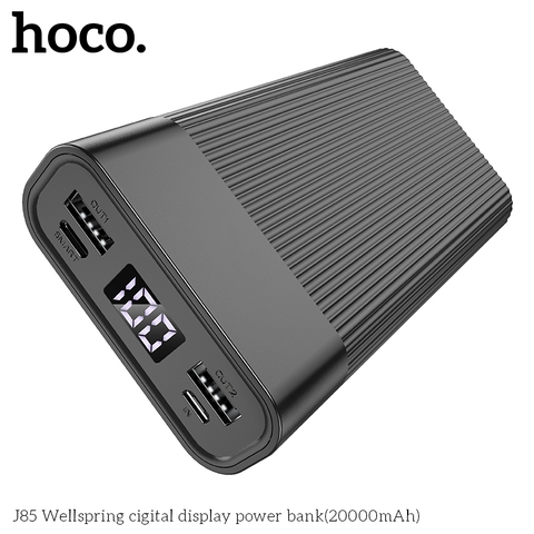 Pin sạc dự phòng HOCO J85 20.000mAh có màn hình LCD chính hãng [BH 1 năm] / pktn sale