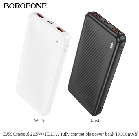 Pin sạc nhanh 22.5w Borofone BJ56 10.000mAh dự phòng chính hãng [BH: 1 NĂM]