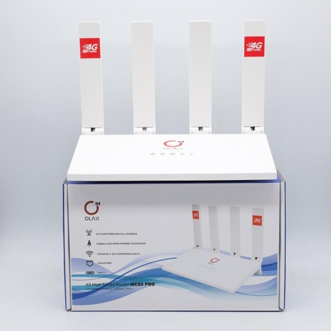 Bộ phát wifi OLAX MC50PRO 4G LTE 4 cổng lan, 4 anten [bh: 6 tháng] 4l5a12