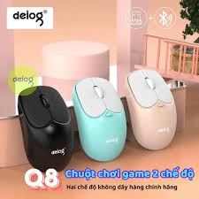 Chuột không dây bluetooth Deiog Q8 tích hợp USB 2.4GHZ silent chính hãng [BH 1 năm]