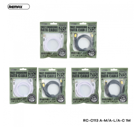 Cáp sạc nhanh lightning 2.4A Remax RC-C113 usb ra iphone 1m Chính Hãng [BH 1 NĂM]