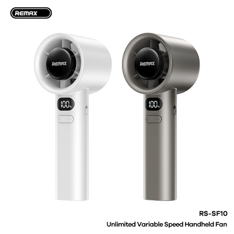 Quạt cầm tay REMAX RS-SF10 quạt có 120 cấp độ gió kèm pin 1800mAh siêu trâu