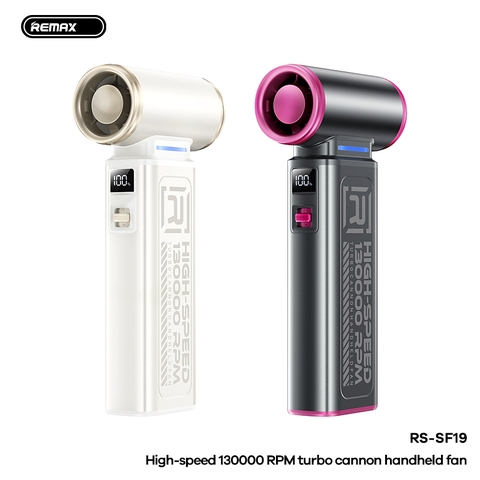 Quạt cầm tay REMAX RS-SF19 quạt siêu tốc 100 cấp độ số 160W tốc độ gió 52m/s