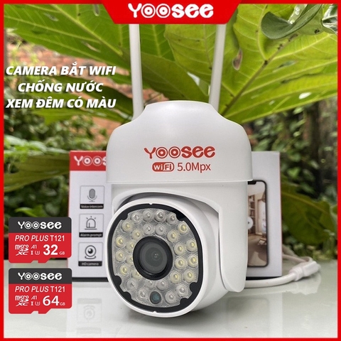 Camera IP wifi ngoài trời C16T / D16AT / C28 CÓ CỔNG LAN Hộp trắng YOOSEE 5.0Mpx 16LED (Xoay ngoài trời) [BH 6 tháng]