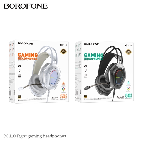 Tai nghe có dây Headphone BOROFONE BO110 tai 3.5 kèm micro kiêm đèn led siêu đẹp [BH 1 Năm]