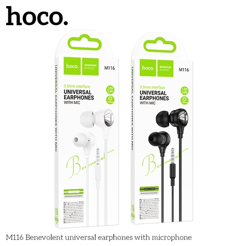 Tai nghe đa năng Benevolent có micro Hoco M116 chân 3.5